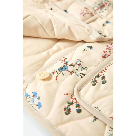 NEW BRIXTON field floral quilted vest in whitecap/ditsy floral - Picture 4 of 6